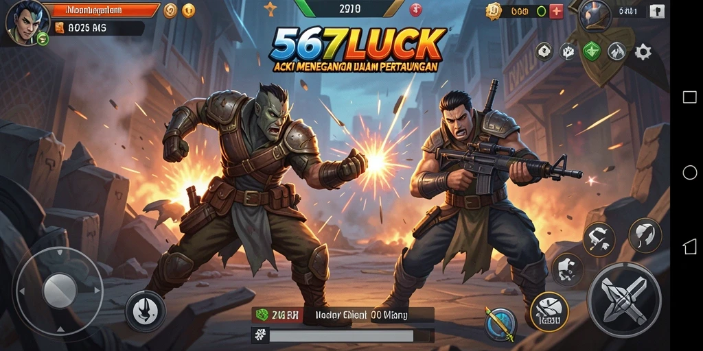 Tangkapan layar utama dari gameplay 567LUCK yang menegangkan.