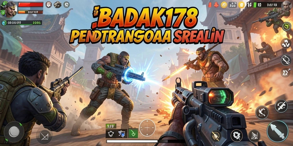 Screenshot gameplay BADAK178 dengan aksi pertempuran yang mendebarkan.