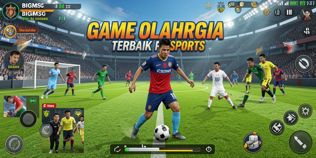 Screenshot dari gameplay <strong>BIGMSG</strong> yang menunjukkan aksi seru di lapangan.