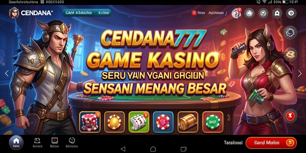 Tampilan gameplay seru di CENDANA777 menunjukkan keseruan bermain kasino.