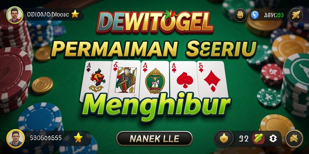 Tampilan gameplay DEWITOGEL yang menampilkan keseruan bermain Domino.