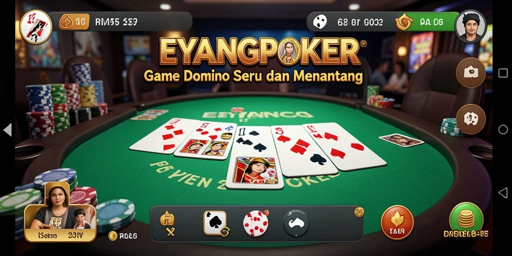 Tampilan gameplay seru dari EYANGPOKER yang menantang pengalaman Anda.