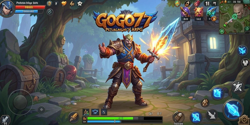 Tampilan gameplay seru dalam dunia <strong>GOGO77</strong> yang penuh aksi ARPG.
