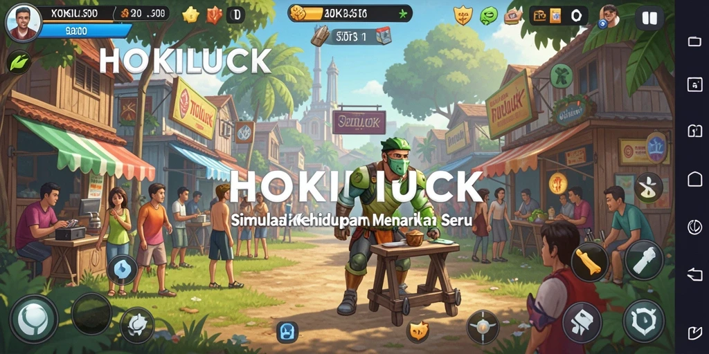 Tangkapan layar utama HOKILUCK menunjukkan gameplay yang seru dan interaktif.