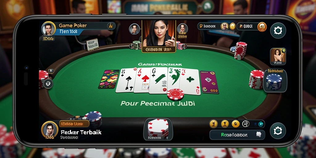 Tampilan menarik saat bermain poker di ID66 dengan teman-teman.
