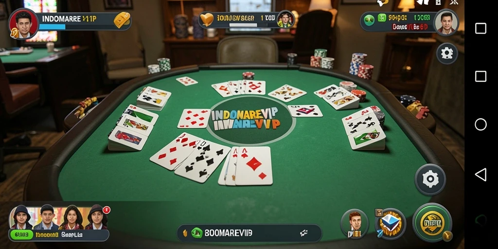Tampilan gameplay Gaple yang menarik di INDOMAREVIP.