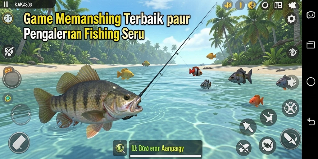 Tampilan screenshot KAKA303 yang menampilkan aksi memancing yang seru.