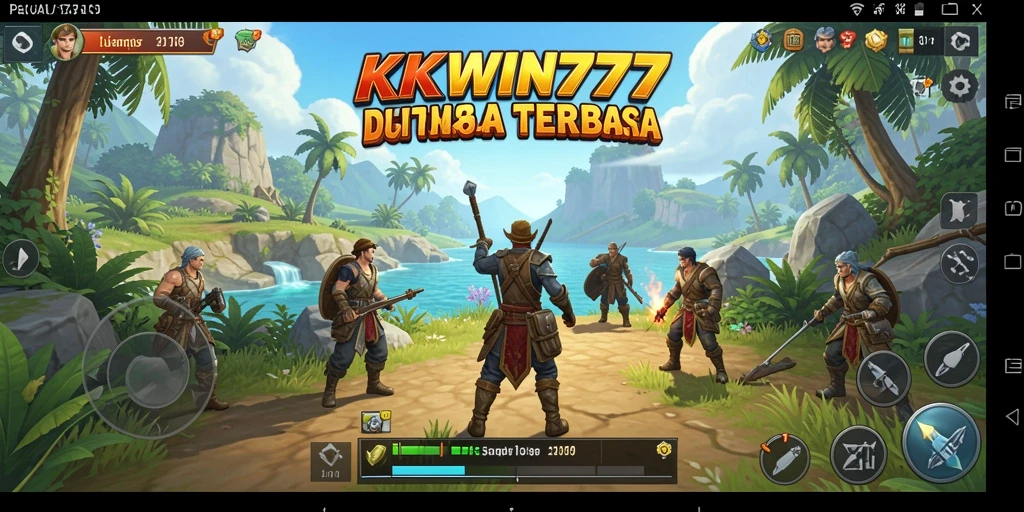 Screenshot gameplay KKWIN777 menampilkan dunia terbuka yang indah.