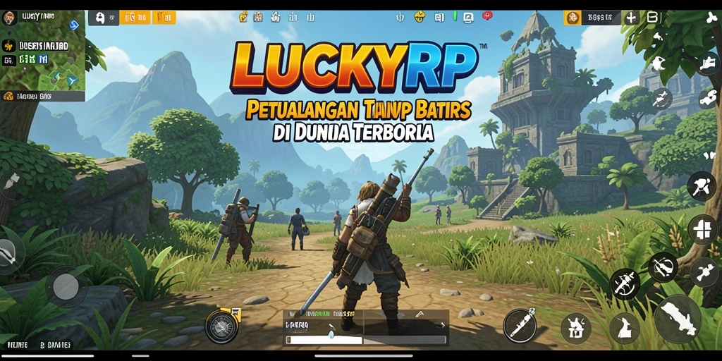 Tampilan gameplay LUCKYRP yang menakjubkan dengan lingkungan Open World.