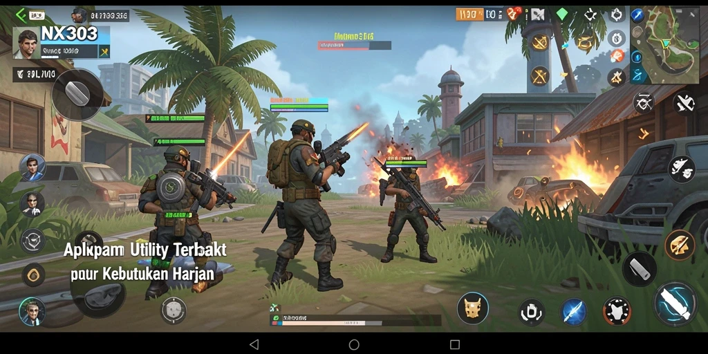 Gambaran antarmuka NX303 yang intuitif dan berguna untuk aktivitas harian.