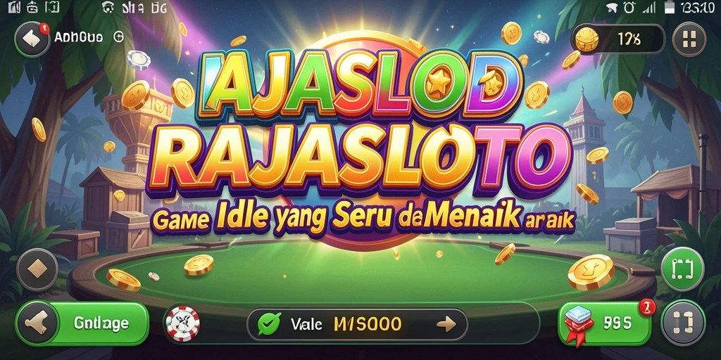 Screenshot gameplay RAJASLOTO menampilkan aksi seru dalam permainan Idle.