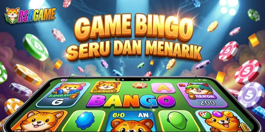 Tampilan menarik dari gameplay Bingo yang seru dan interaktif.