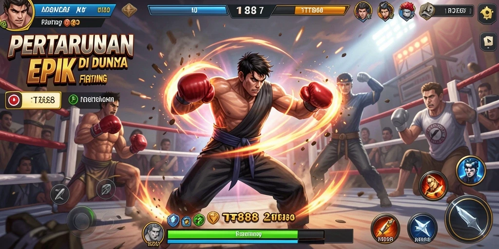 Gameplay TTT888 dengan pertarungan yang seru dan menegangkan.
