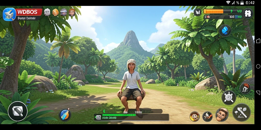 Tampilan gameplay WDBOS yang menarik dan penuh warna.